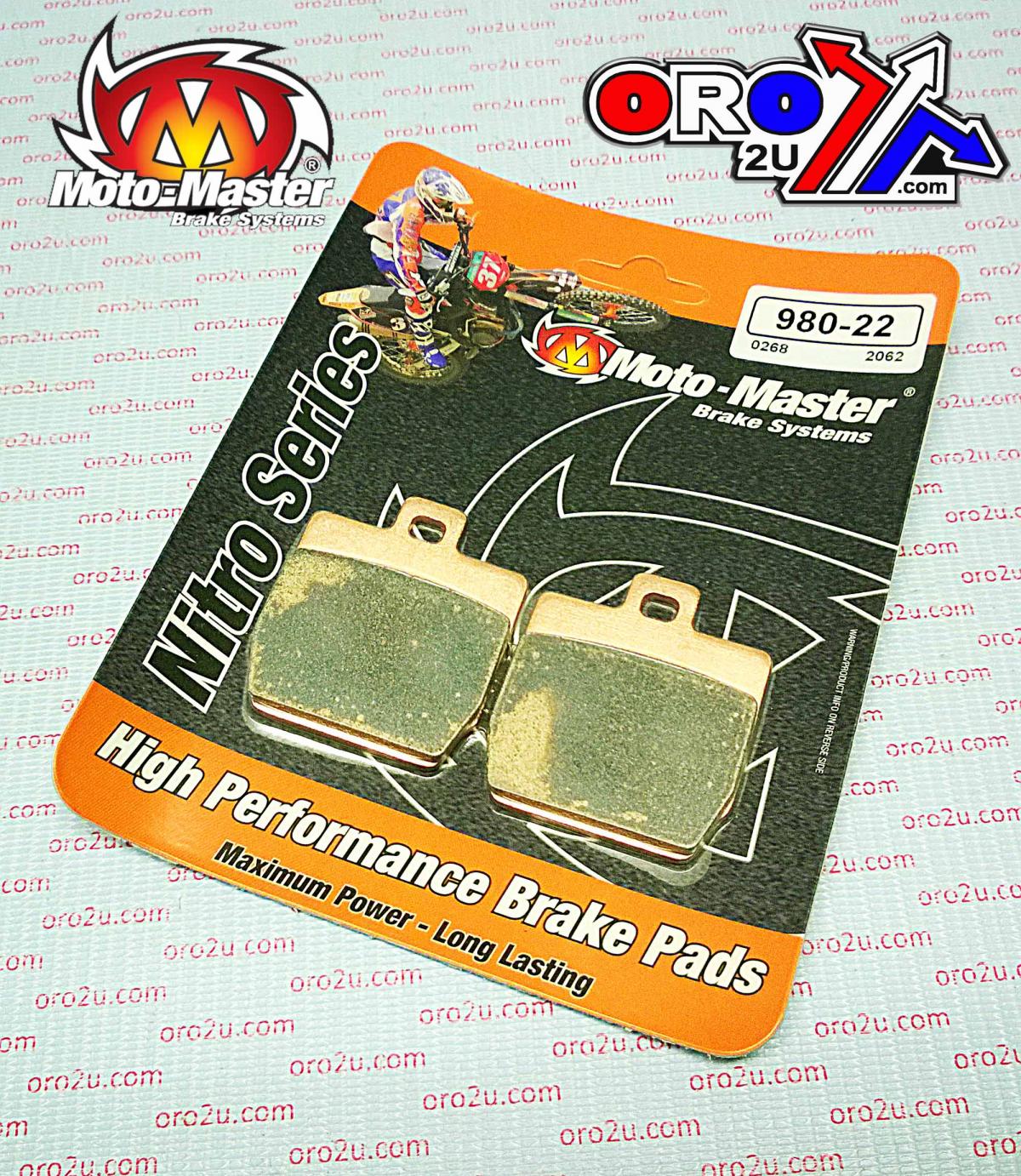 BRAKE PADS SINTERED NITRO, MOTO-MASTER 098022, 39-268 thumbnail 2