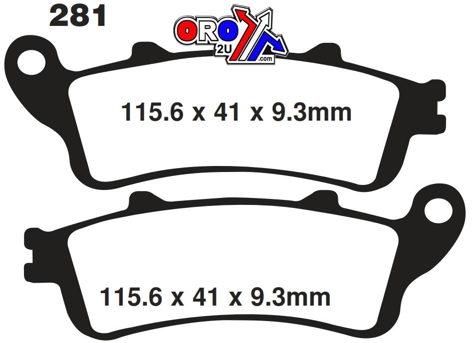 BRAKE PADS SINTERED METAL, SIFAM S1165N (FA281, VD165) thumbnail 2