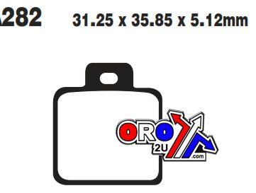 BRAKE PADS SINTERED METAL EBC FA282R thumbnail 4