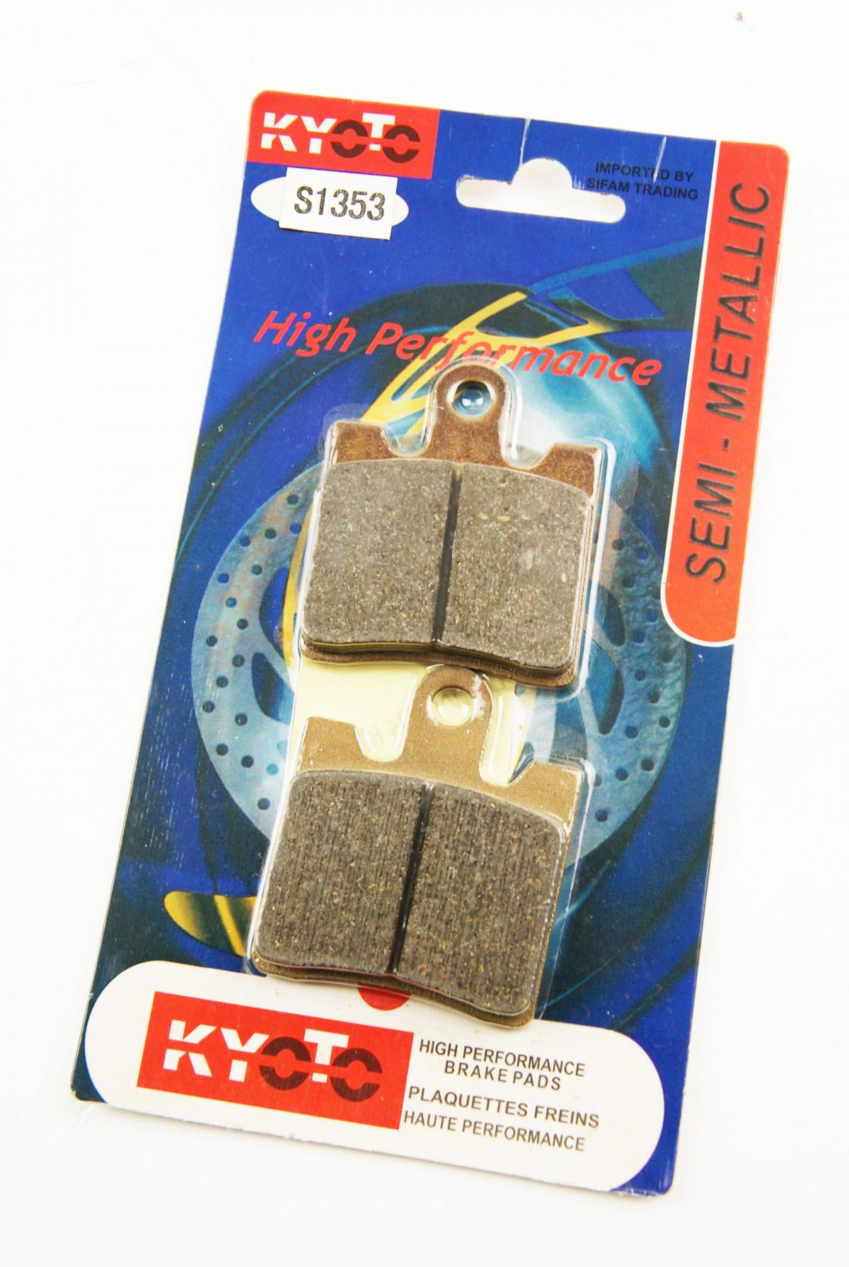 BRAKE PADS SEMI-METAL FRONT, KYOTO S1353 (FA283) image 1