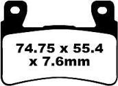 BRAKE PADS SINTERED METAL, SIFAM S1166N GOLD thumbnail 3