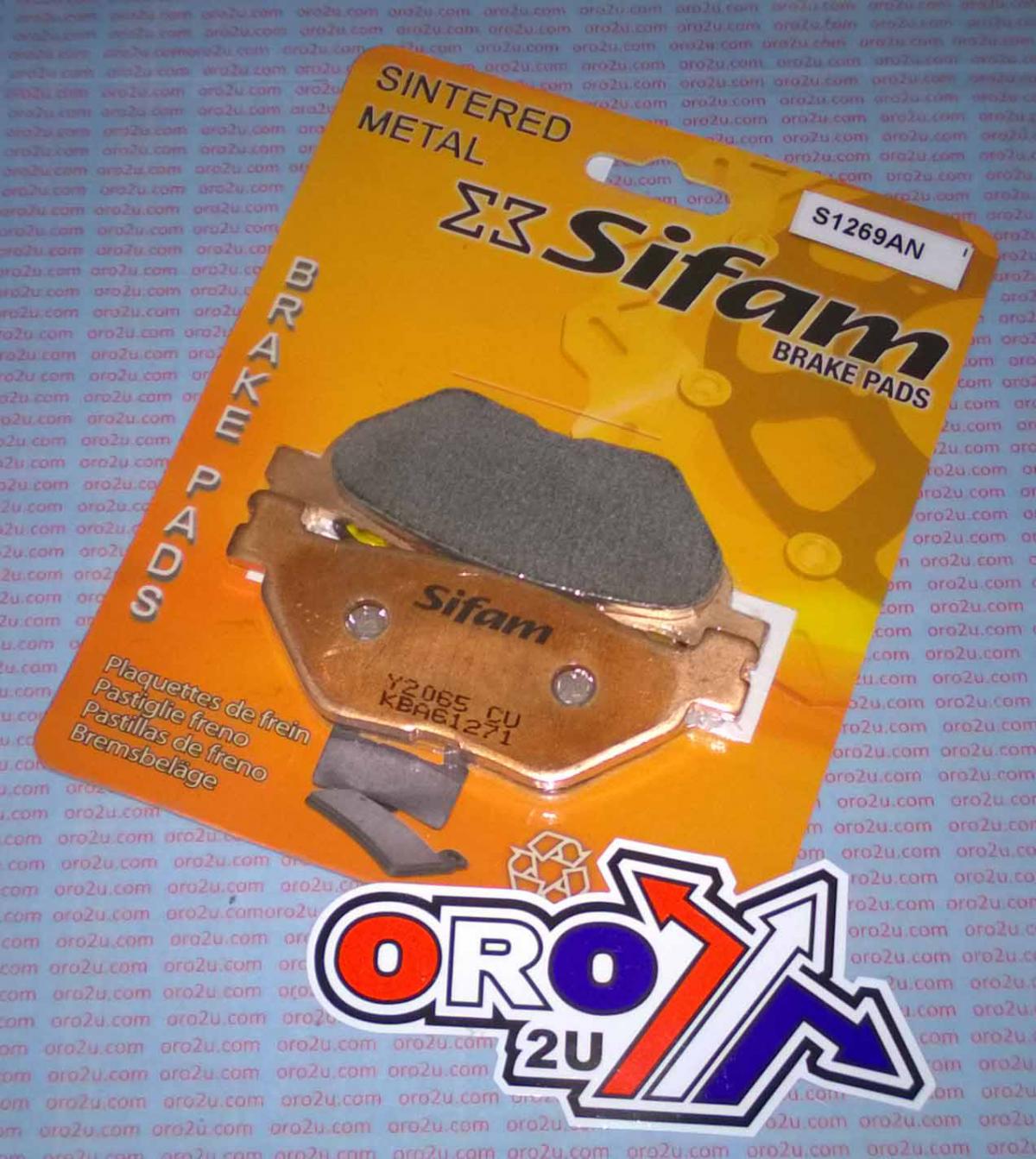 BRAKE PADS DISC SINTERED METAL, SIFAM S1269AN (FA319/2) THICKNESS 9.50mm, 39-319/2 FA319/2 image 1
