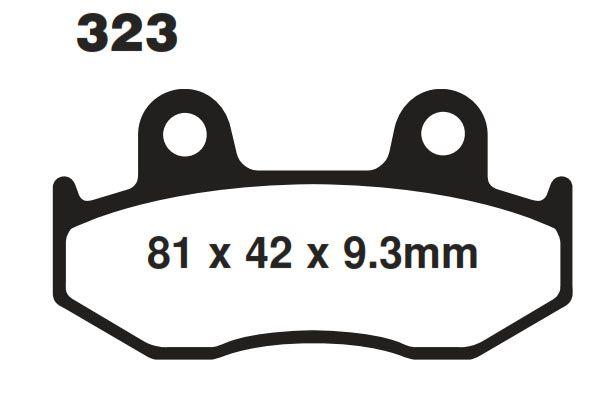 BRAKE PADS SEMI-METAL YAM/SUZ, MOTO-MASTER 095811 thumbnail 2