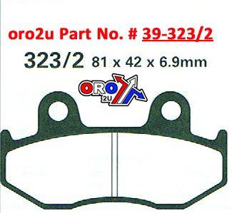 BRAKE PADS STD HONDA XL, XLR, MOTO-MASTER 090411 STD thumbnail 2