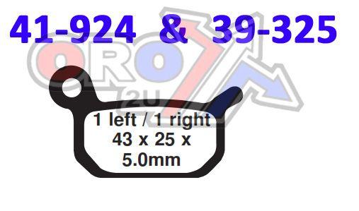 BRAKE PADS SINTERED DP BRAKES, DP924 Premium thumbnail 3