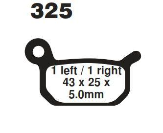 BRAKE PADS STD MOTO-MASTER, SEMI-METALLIC STD 094711 thumbnail 2