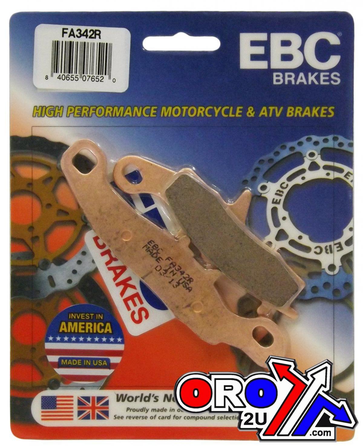 BRAKE PADS SINTERED EBC FA342R thumbnail 4