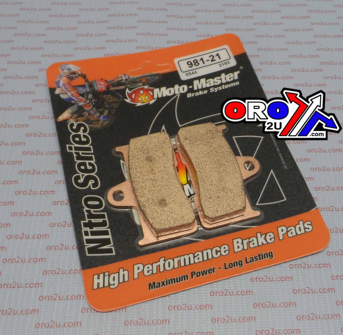 BRAKE PADS SINTERED NITRO, MOTO-MASTER 098121, 39-344 thumbnail 3