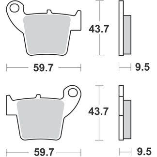 BRAKE PADS SINTERED DP BRAKES, DP921 Premium 41-921.H_DP thumbnail 3