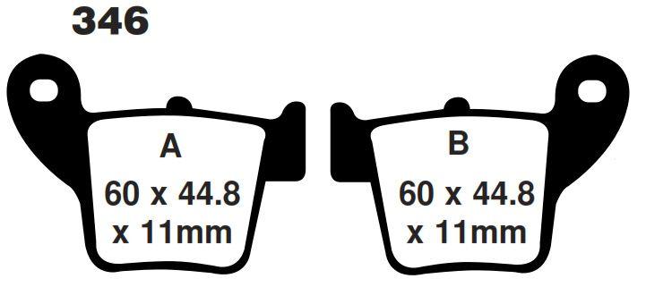 BRAKE PADS SINTERED RACING, MOTO-MASTER 094312 41-921.H.MM, 39-346 thumbnail 2