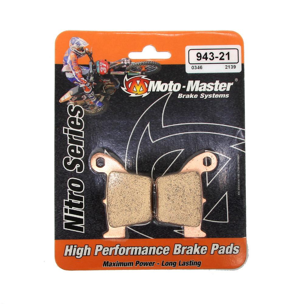 BRAKE PADS SINTERED NITRO, MOTO-MASTER 094321, 39-346 image 1