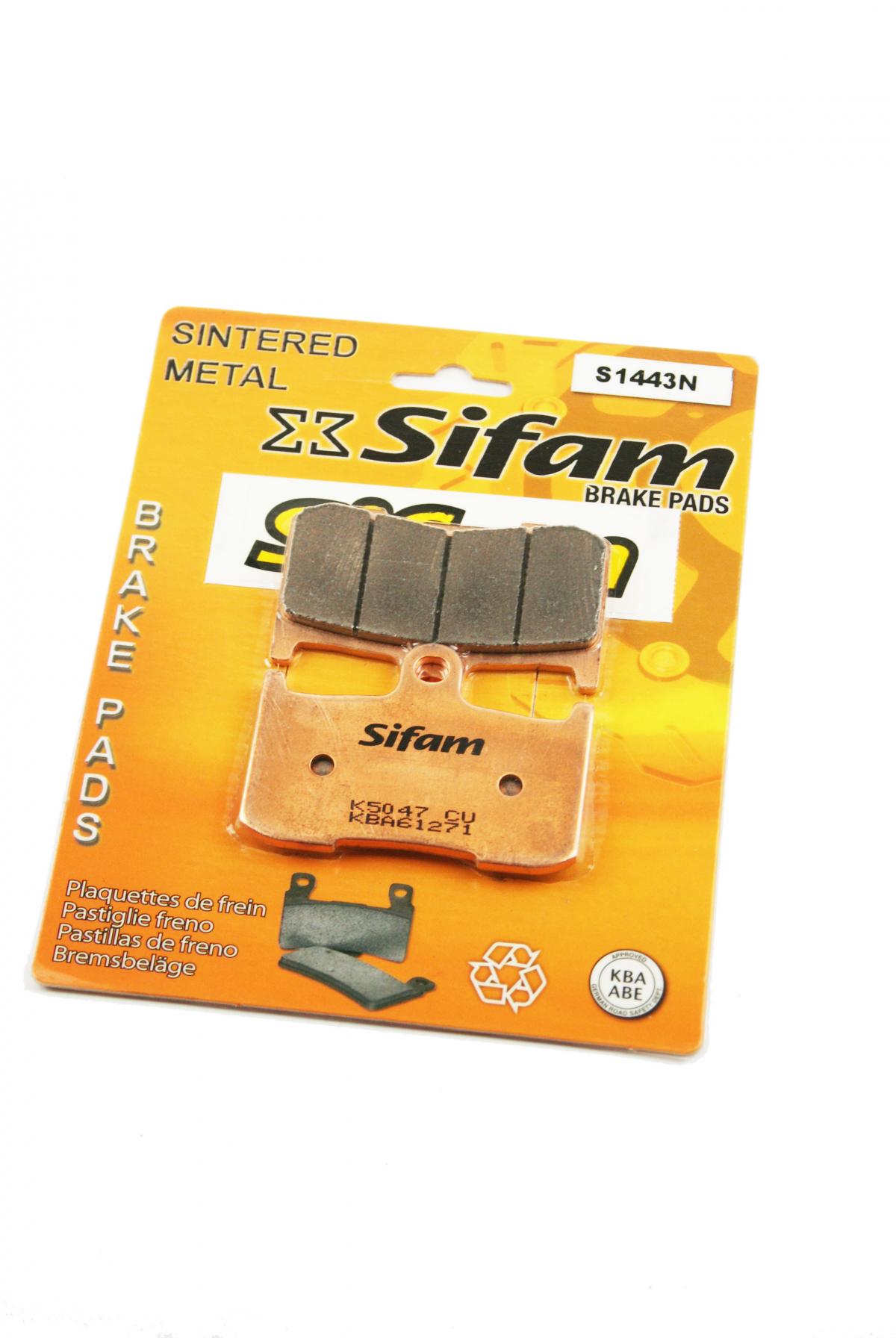 BRAKE PADS DISC SINTERED METAL, SIFAM S1443N (FA347) image 1
