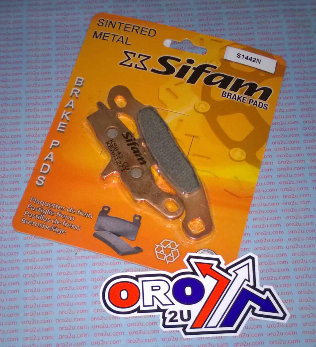 BRAKE PADS DISC SINTERED METAL, SIFAM S1442N (EBC FA349HH) thumbnail 3