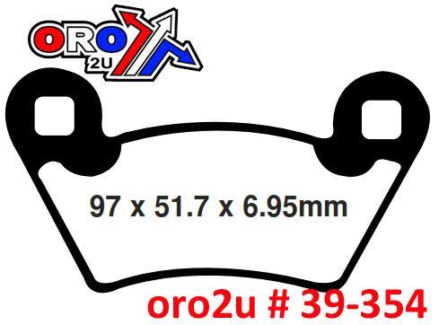 BRAKE PADS SINTERED NITRO, MOTO-MASTER 098221, 39-354 thumbnail 2