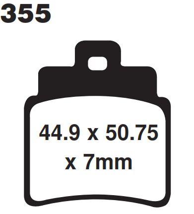 BRAKE PADS SET 4 FA355/4 EBC, EBC REAR BRAKE PADS thumbnail 2