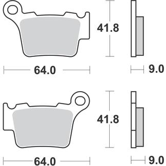 BRAKE PADS SINTERED RACING, MOTO-MASTER 094612 41-923.H.MM, 39-357 thumbnail 2