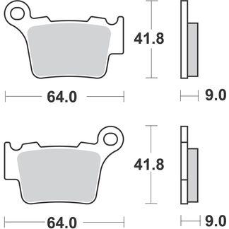 BRAKE PADS SINTERED RACING, MOTO-MASTER 094612 41-923.H.MM, 39-357 thumbnail 4