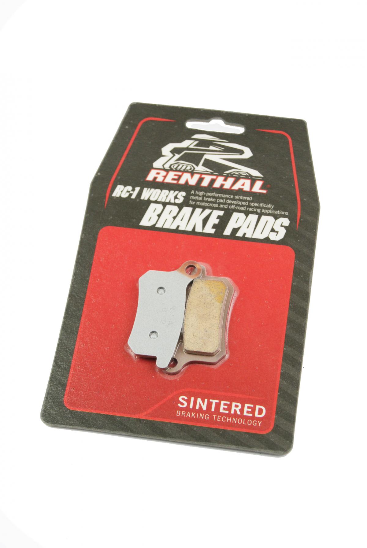 BRAKE PADS SINTERED RC-1, RENTHAL BP-112, 41-923.H.REN, 39-357 DP112 image 1