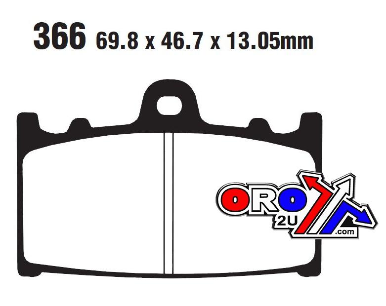 BRAKE PADS DISC SUZ SINTERED, EBC FA366HH thumbnail 3