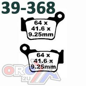 BRAKE PADS STD MOTO-MASTER, SEMI-METALLIC STD 094411 thumbnail 4
