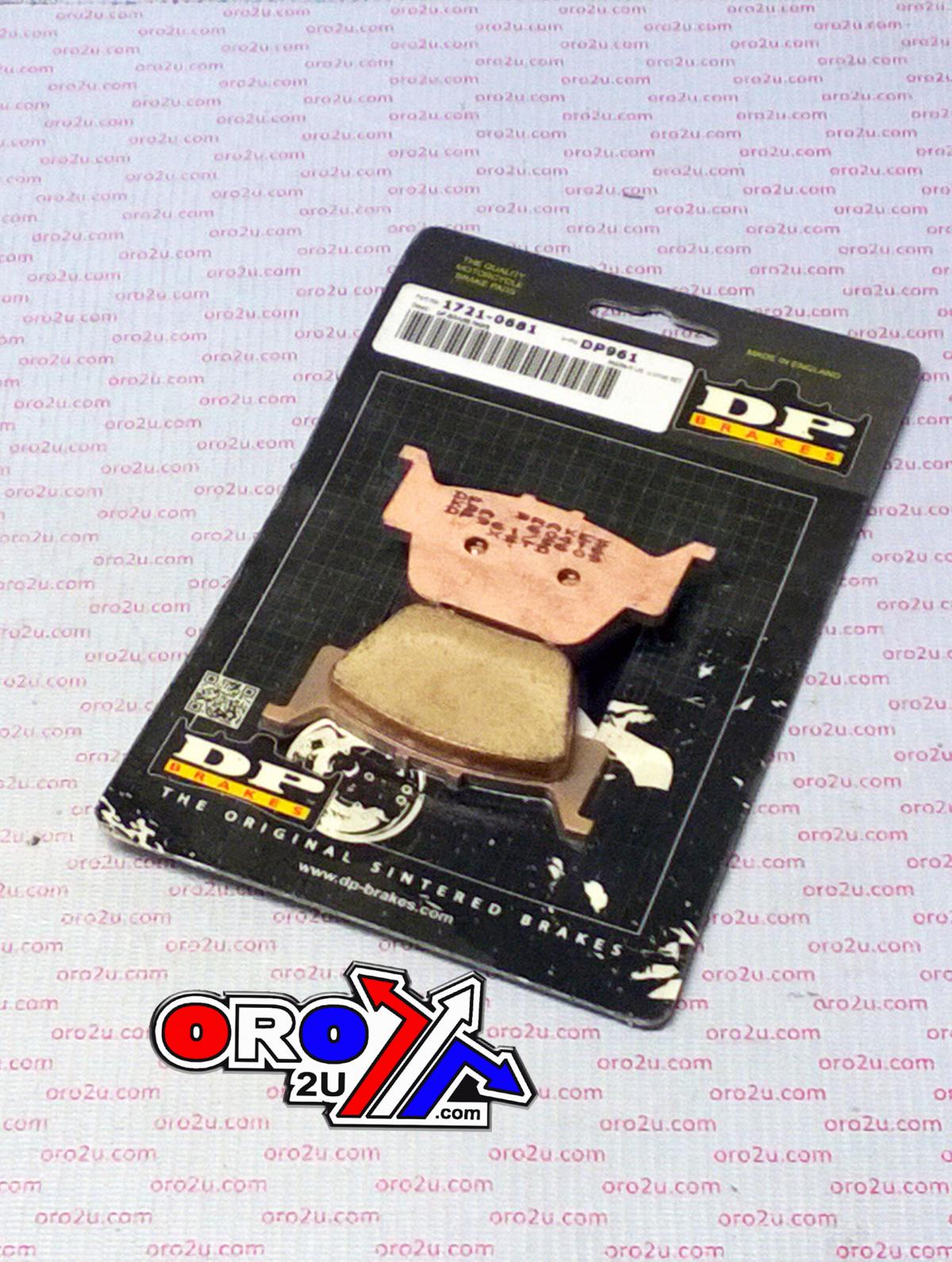 BRAKE PADS SINTERED DP BRAKES, DP961 Premium Sintered, 75.3 x 39.4 x 11.7mm, 39-373 thumbnail 2