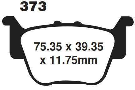 BRAKE PADS SINTERED METAL HARD, EBC FA373R R-PADS thumbnail 3