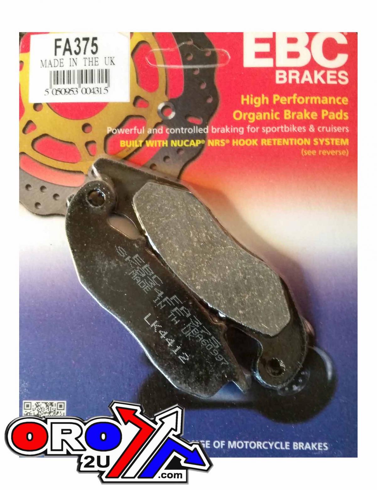 BRAKE PADS EBC FA375 Kevlar, [SFA375] thumbnail 2