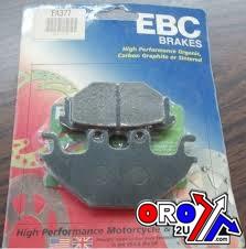BRAKE PADS STD KEVLAR ORGANIC, FA377 EBC, BLACK SEMI-METAL thumbnail 2