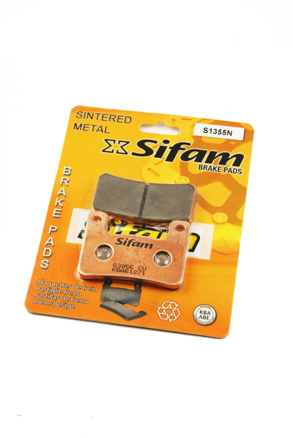 BRAKE PADS DISC SINTERED METAL, SIFAM S1355N (FA379HH) image 1