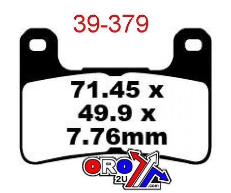 BRAKE PADS DISC SINTERED METAL, SIFAM S1355N (FA379HH) thumbnail 3