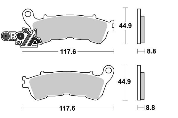 BRAKE PADS SEMI-METAL (FA388) 39-388.S.FIR thumbnail 2