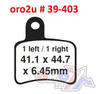 BRAKE PADS STD FA403 EBC, BETA DIRT, TRIALS thumbnail 2