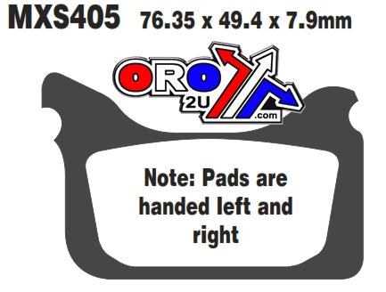 BRAKE PADS SINTERED METAL, EBC MXS405, KTM HUSABERG thumbnail 3