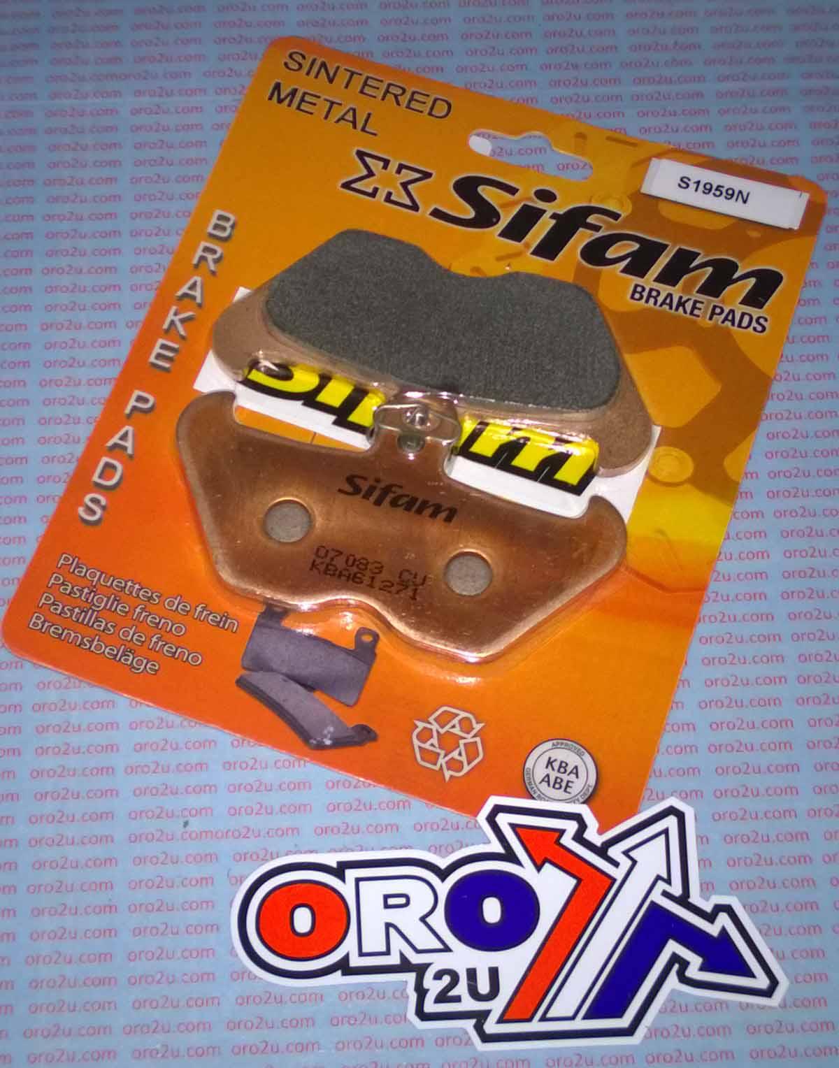 BRAKE PADS SINTERED METAL, SIFAM S1959N (FA407HH), 39-407 thumbnail 2