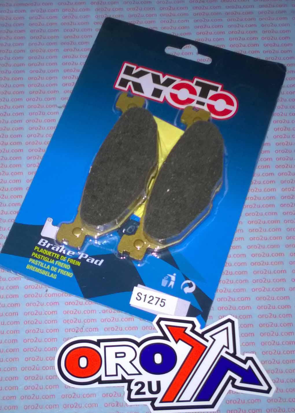 BRAKE PADS STD SEMI-METAL, KYOTO S1275 (EBC SFA408), 39-408 thumbnail 2