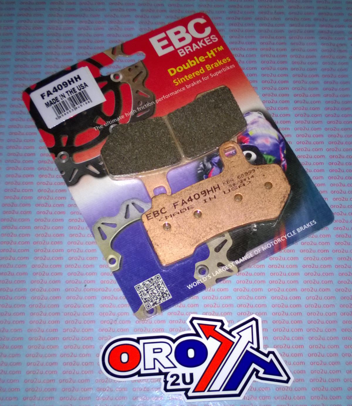 BRAKE PADS SINTERED METAL, EBC FA409HH HARLEY DAVIDSON thumbnail 4