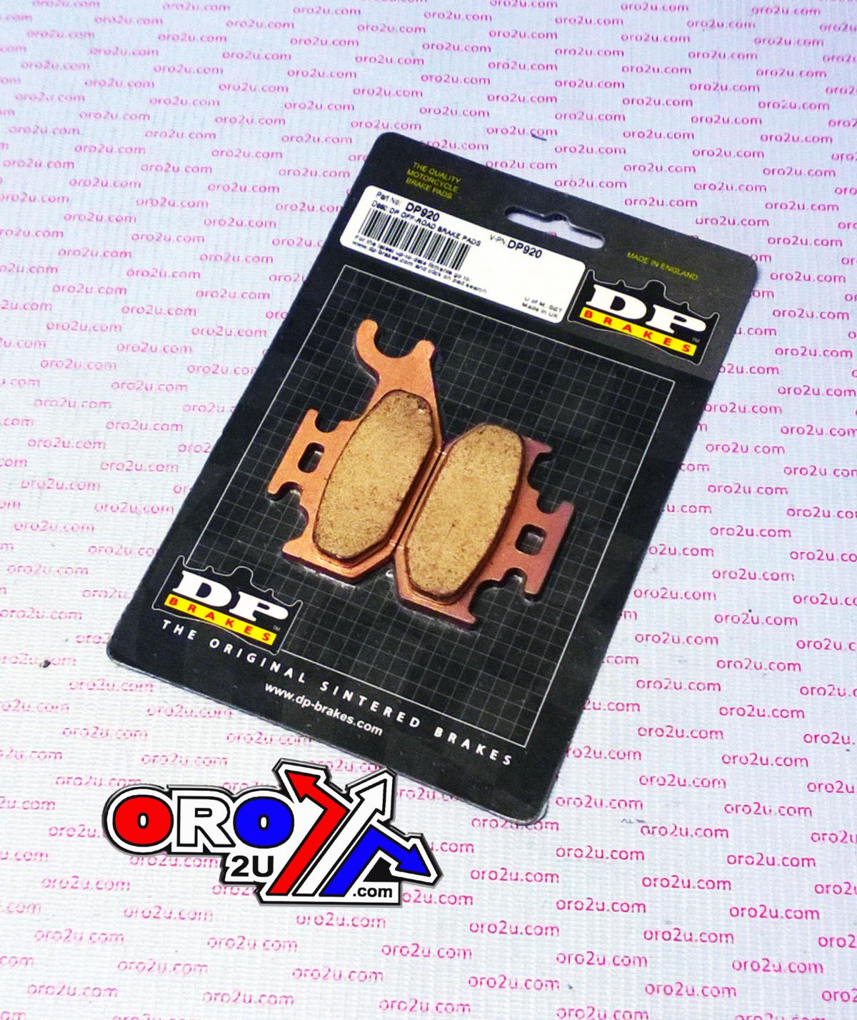 BRAKE PADS SINTERED DP BRAKES, DP920 Premium 41-920.H.DP, 39-413 thumbnail 2