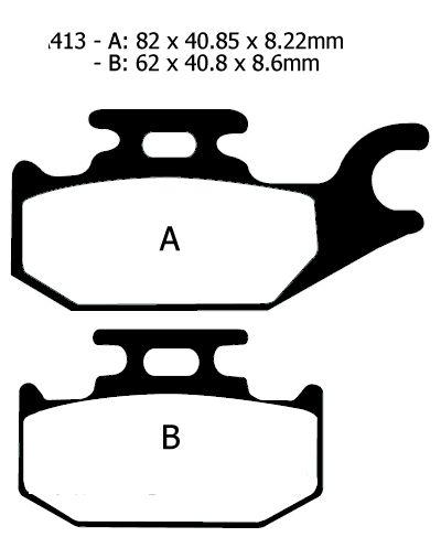 BRAKE PADS SINTERED NITRO, MOTO-MASTER 095721, 39-413 thumbnail 4