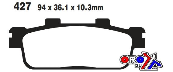 BRAKE PADS MINERAL ORGANIC M thumbnail 2