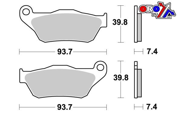 BRAKE PADS SINTERED METAL N4, RD-N2 DB2142 thumbnail 2