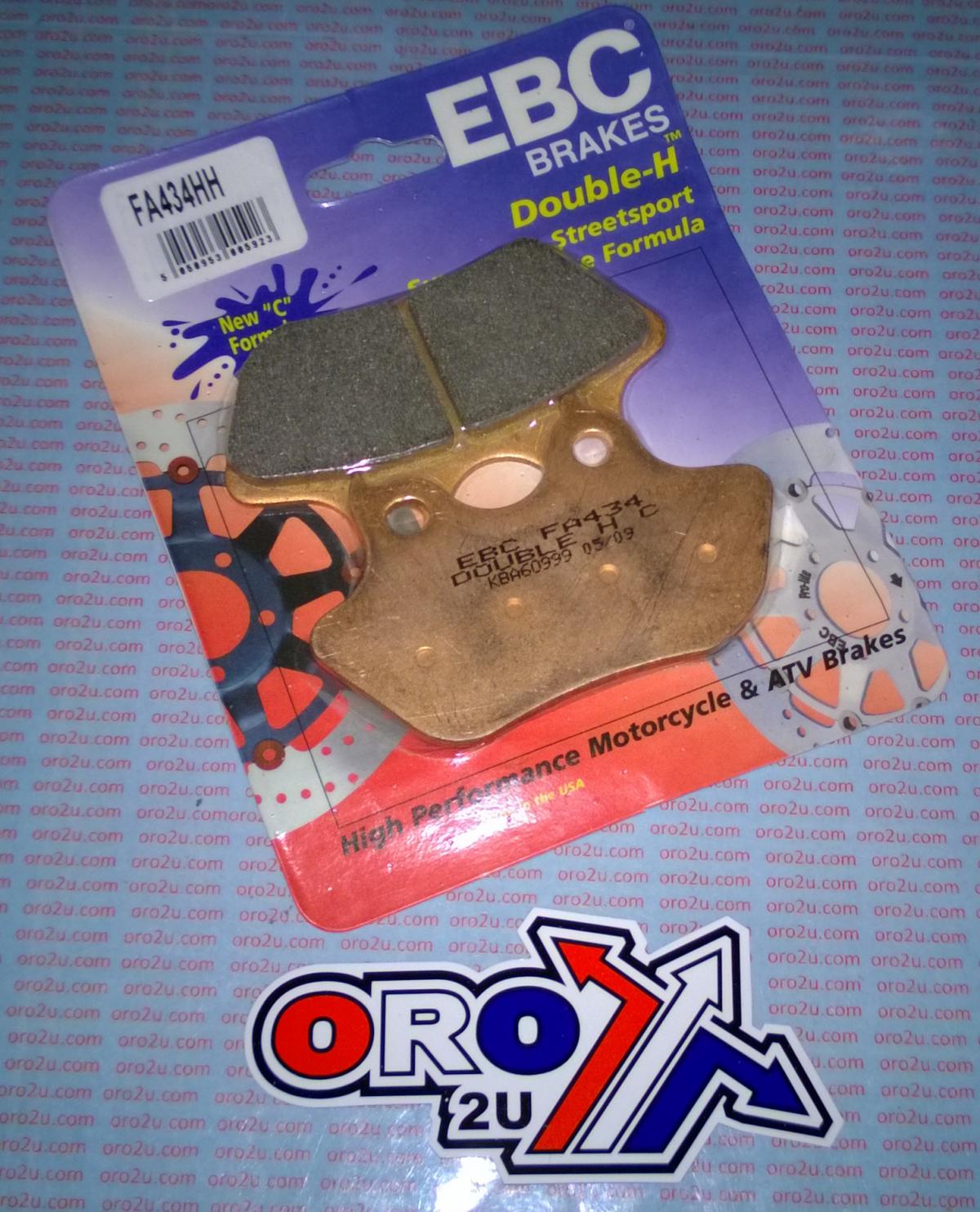 BRAKE PADS SINTERED METAL, EBC FA434HH HARLEY DAVIDSON thumbnail 2