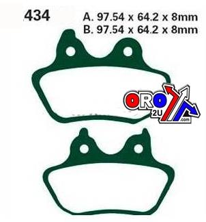 BRAKE PADS SINTERED METAL, EBC FA434HH HARLEY DAVIDSON thumbnail 3