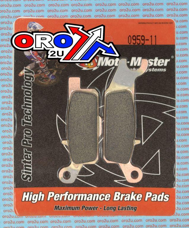 BRAKE PADS DISC MOTO-MASTER, SEMI-METALLIC STD 095911 image 1