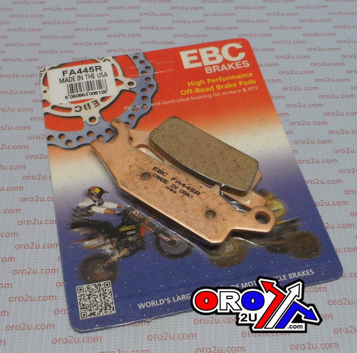 BRAKE PADS SINTERED METAL, EBC FA445R thumbnail 2