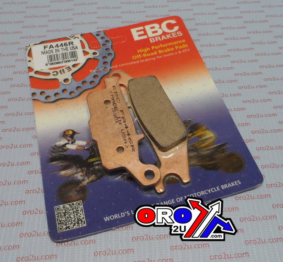 BRAKE PADS SINTERED METAL, EBC FA446R image 1