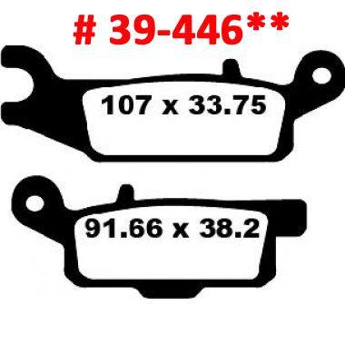 BRAKE PADS DISC MOTO-MASTER, SEMI-METALLIC STD 096111 thumbnail 2