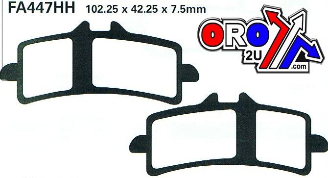BRAKE PADS SINTERED METAL, EBC FA447HH (VD9031) thumbnail 2