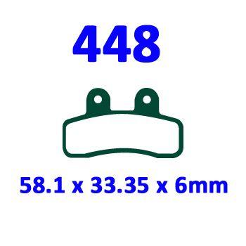 BRAKE PADS DISC FA448 EBC thumbnail 2