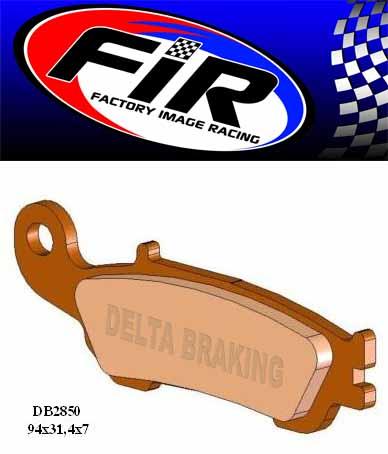 BRAKE PADS SINTERED METAL HS, MX-N HIGH FRICTION, DB2850-N BP199T05B thumbnail 2