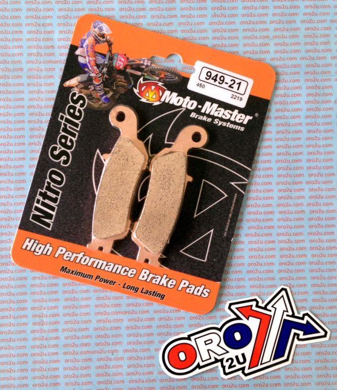 BRAKE PADS SINTERED NITRO, MOTO-MASTER 094921, 39-450 thumbnail 2
